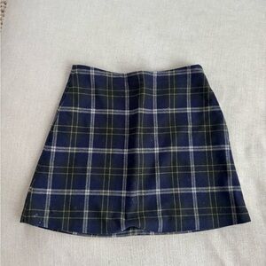 Aritzia Wilfred Plaid Mini Skirt